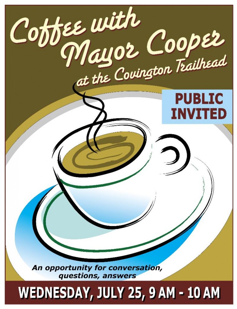 Coffee with Mayor Cooper, July 25