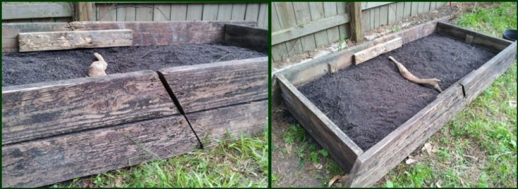 An Example: A garden box made out of scrap wood.