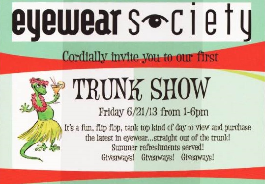 Trunk Show at Eyewear Society