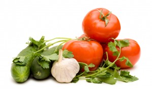 Tomato, Cucumber, Garlic And Parsley