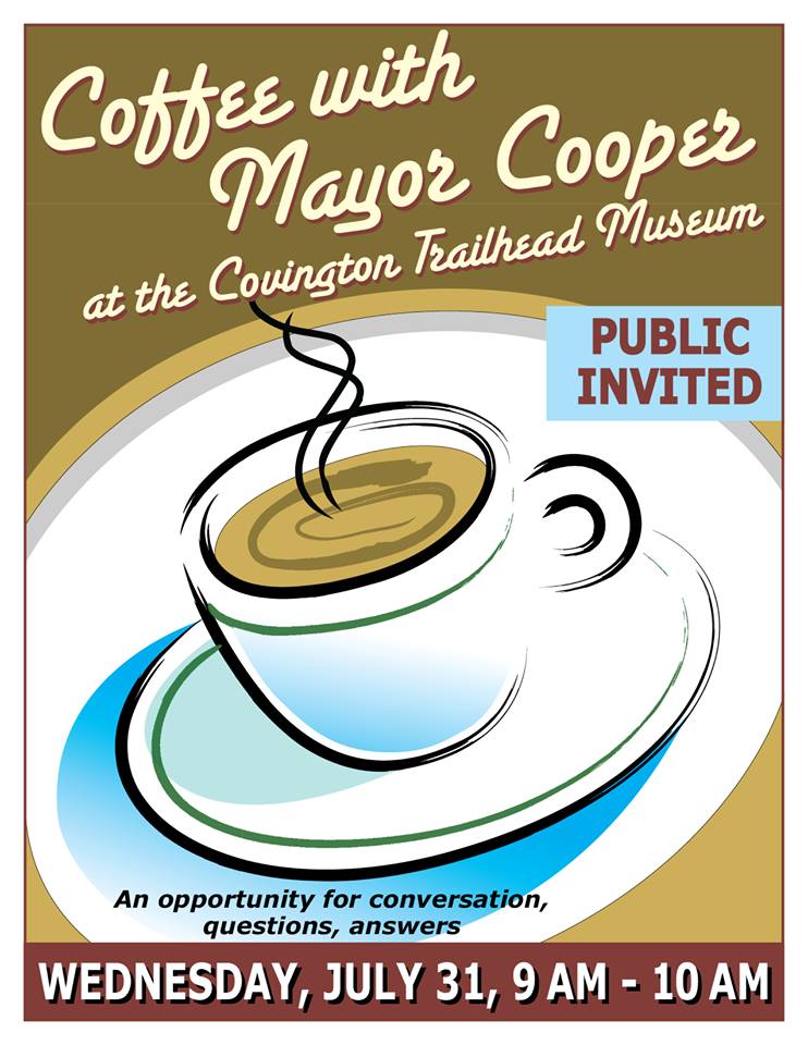 Coffe with Mayor Cooper July 31st