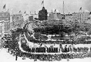 Labor Day Parade at Union Square, New York, 1882