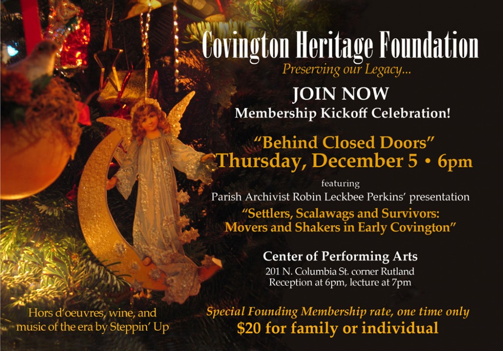 Covington Heritage Foundation Membership Kick Off Celebration