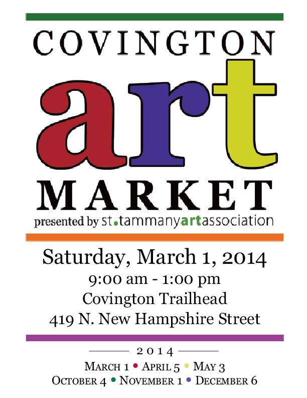 Covington Art Market March 1st