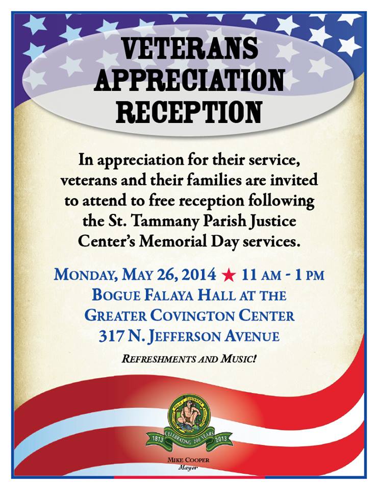 Veterans Appreciation Memorial Day 2014