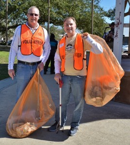 Covington City Councilmen Rick Smith & Larry Rolling helping with the Cleanup on March 7th 