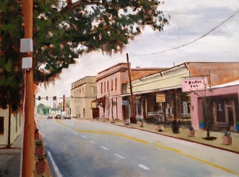 A downtown Covington street scene by James Overby.