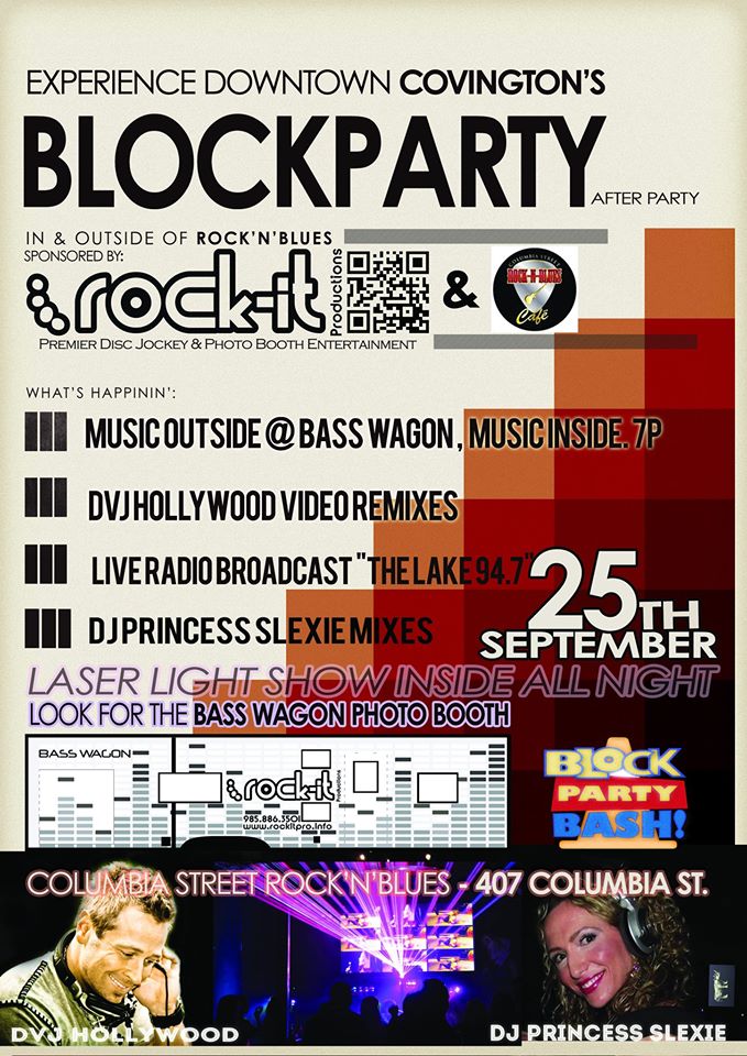 Rock It Productions Block party at Columbia Street Rock N Blues!