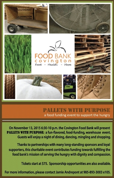 Food Bank of Covington Pallets With Purpose 2015