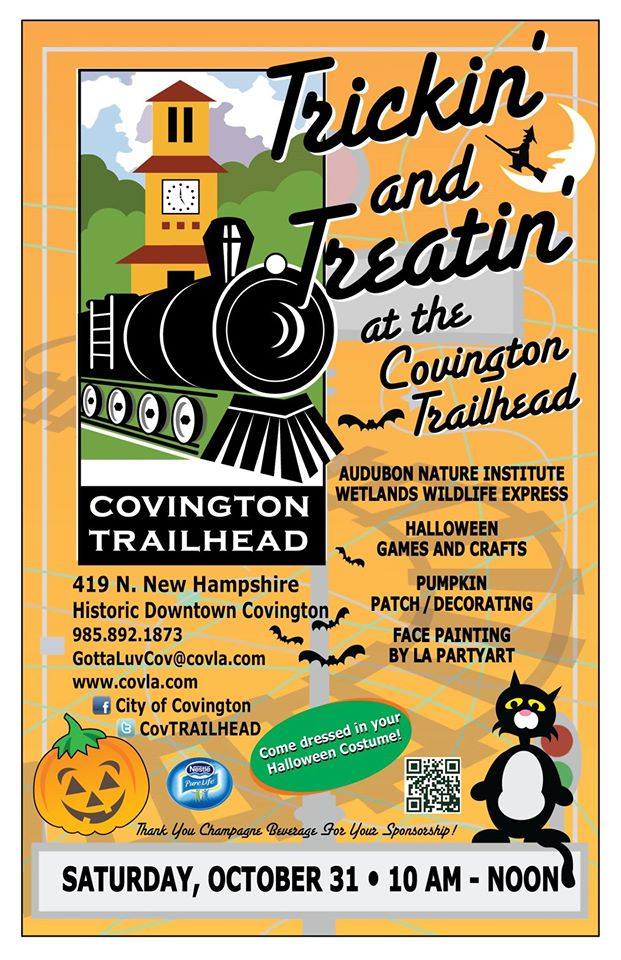 Save the Date:  The City of Covington Presents Trick and Treatin’ at the Trailhead