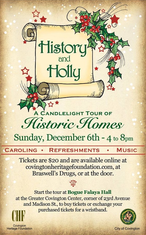 Save the Date for “History and Holly” Presented by the Covington Heritage Foundation