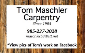 Tom Maschler Carpentry ad 1-21-16