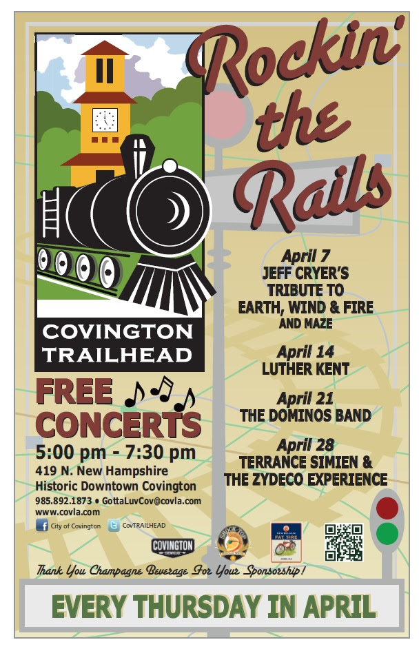 Rockin’ the Rails Concert Series April 2016 Kicks Off This Thursday