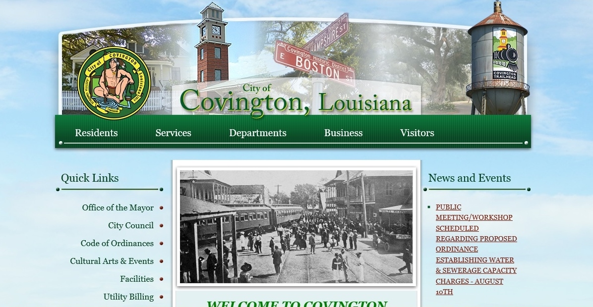 city of covington homepage