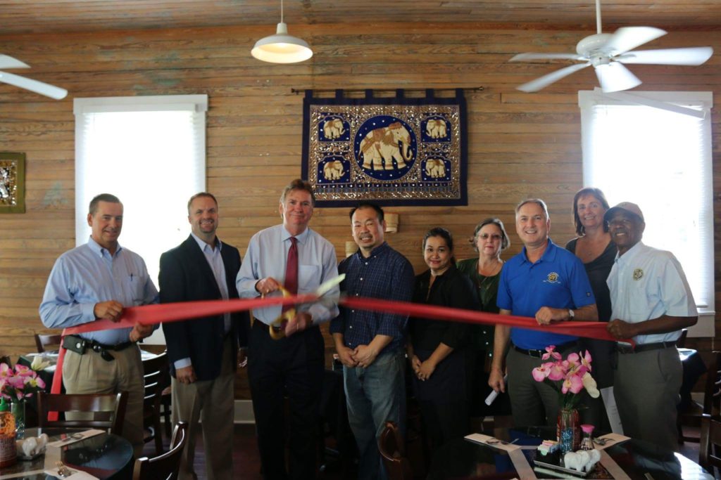 City Officials cut the ribbon at Sticky Rice Thai Cuisine, located at 528 N. Columbia Street. Find Sticky Rice on Facebook, or call them at 985-888-1911