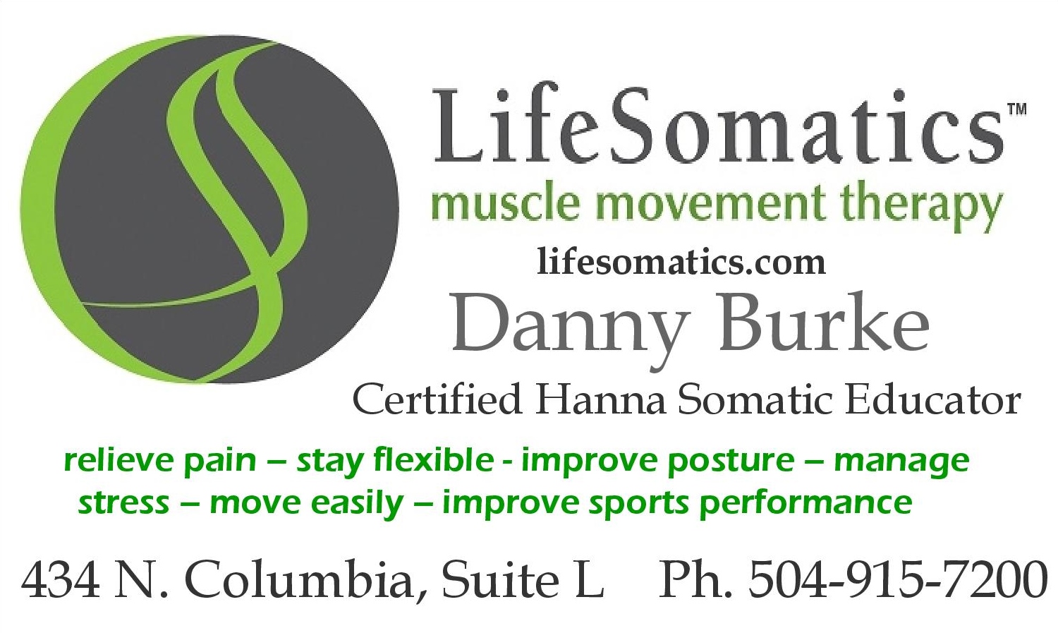 Somatics for Chronic Pain Relief, Correct Posture and Improved Performance