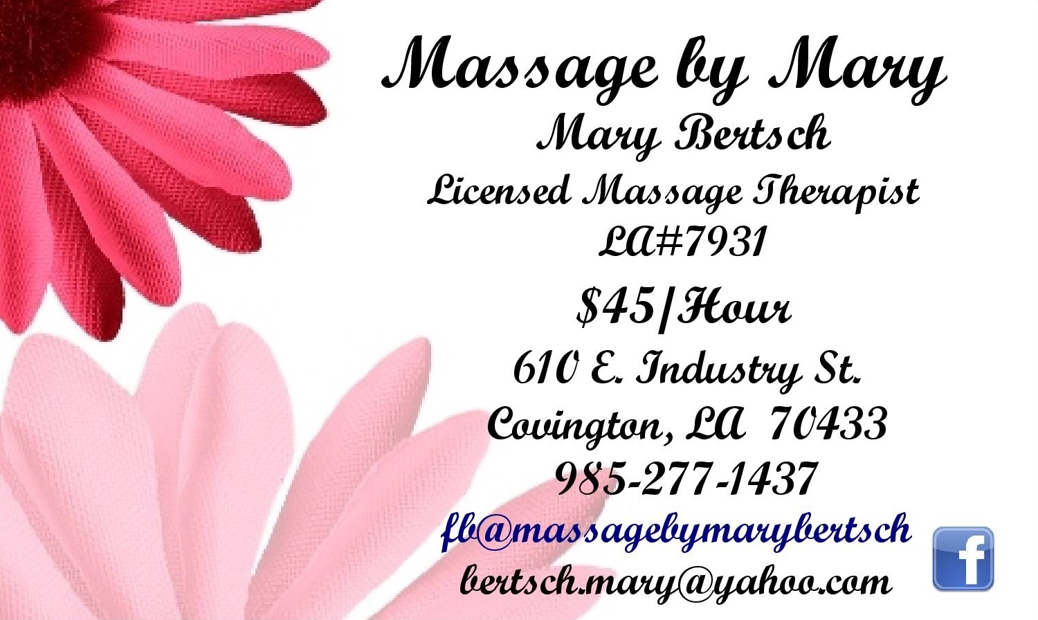 Introducing Massage by Mary