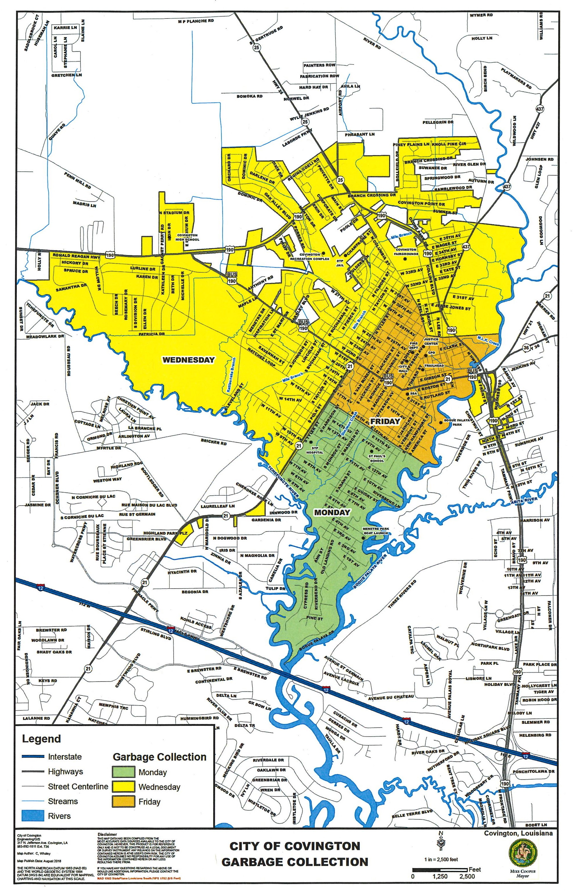 ups schedule maps