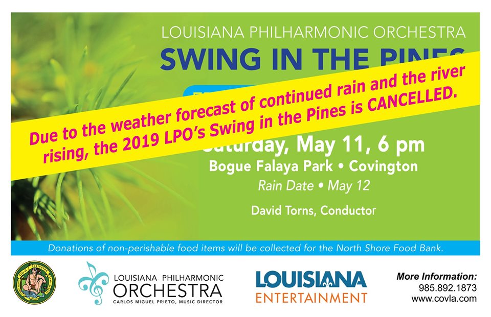 Swing in the Pines Cancelled