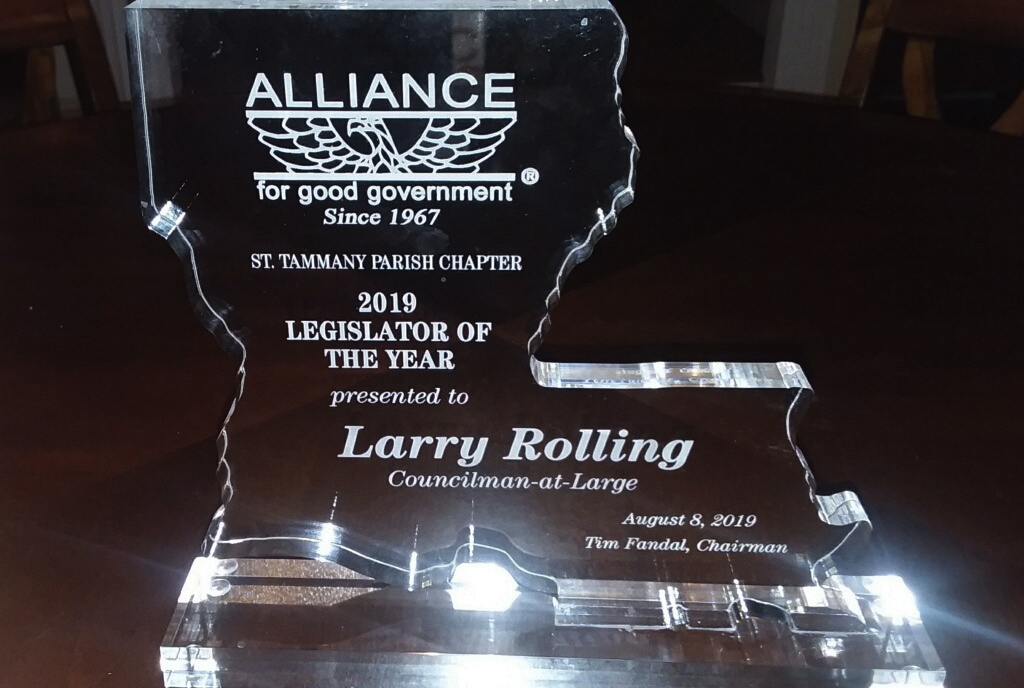 Larry Rolling Receives Legislator of the Year